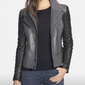 Badgley Mischka Naomi Leather Jacket L motorcycle